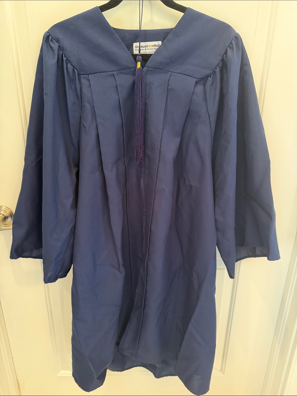 Navy Graduation Gown with Tassel